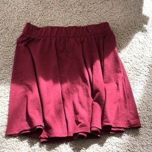 Maroon skater skirt